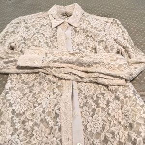Lucky brand lace shirt